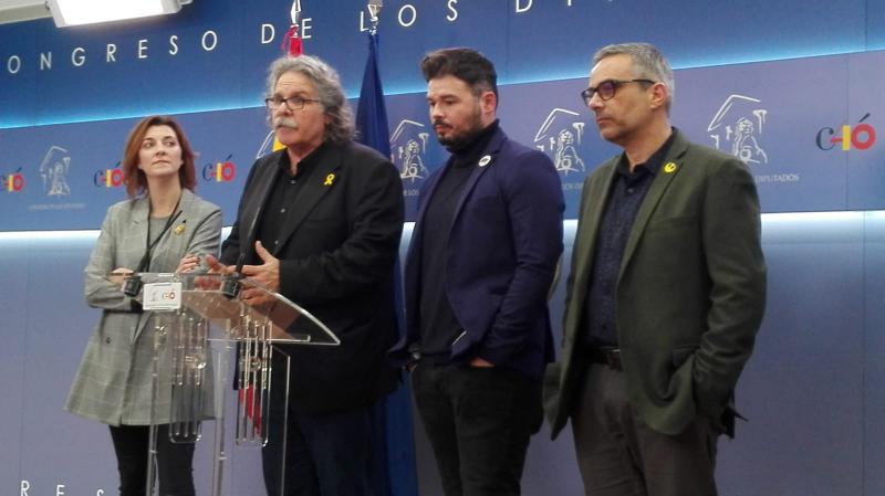 ERC registra su enmienda a la totalidad y descarta retirarla: 