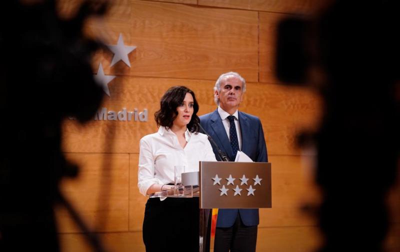 Ayuso asegura que la Comunidad de Madrid empezará a fabricar y buscar por su cuenta material sanitario