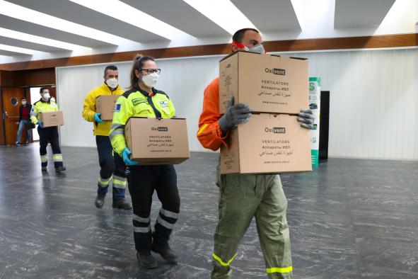 Nuevo envío de equipos de protección para los profesionales sanitarios de Castilla-La Mancha con más de 323.000 artículos