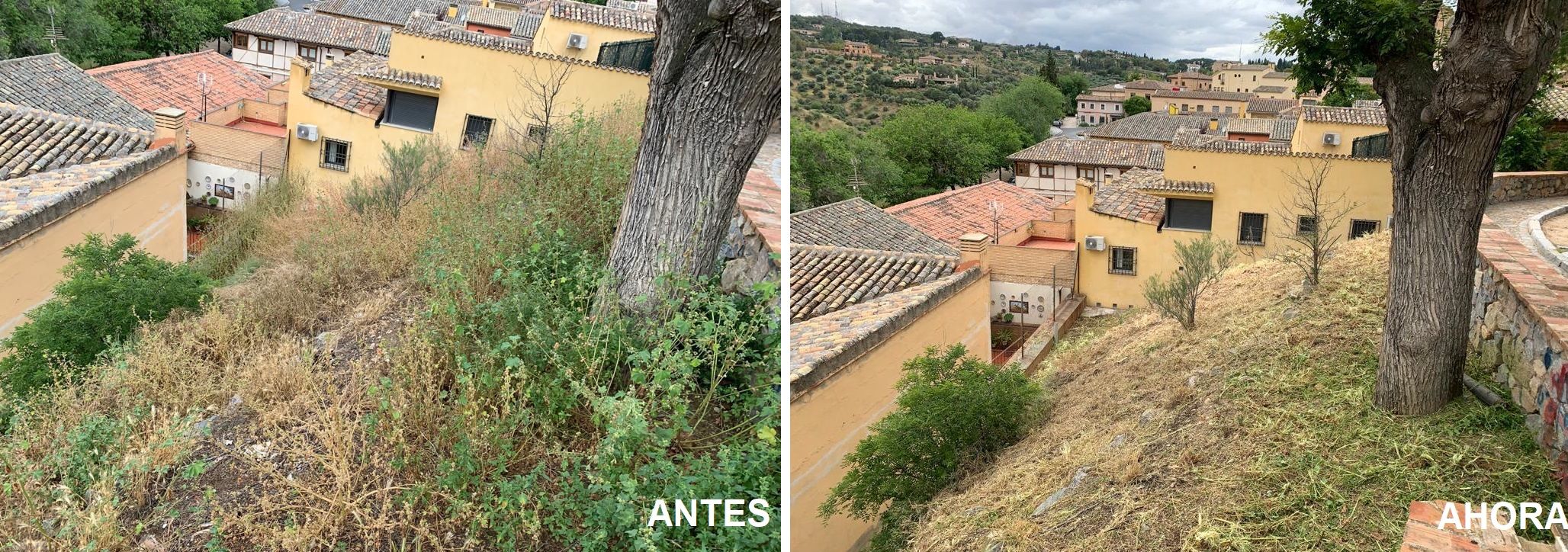 El Ayuntamiento realiza una amplia labor de desbroce en los parques y zonas verdes de todos los barrios de la ciudad