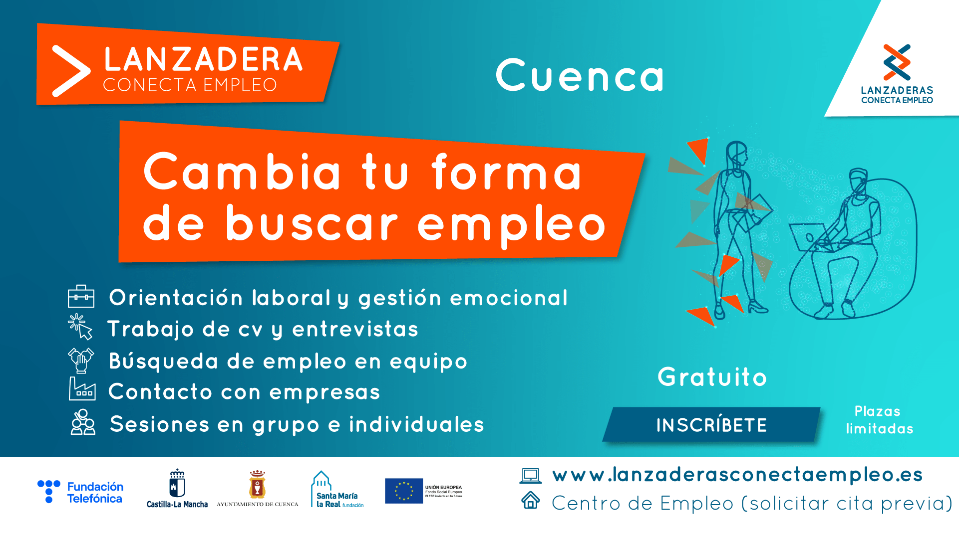 Últimos días para apuntarse a la Lanzadera Conecta Empleo de Cuenca