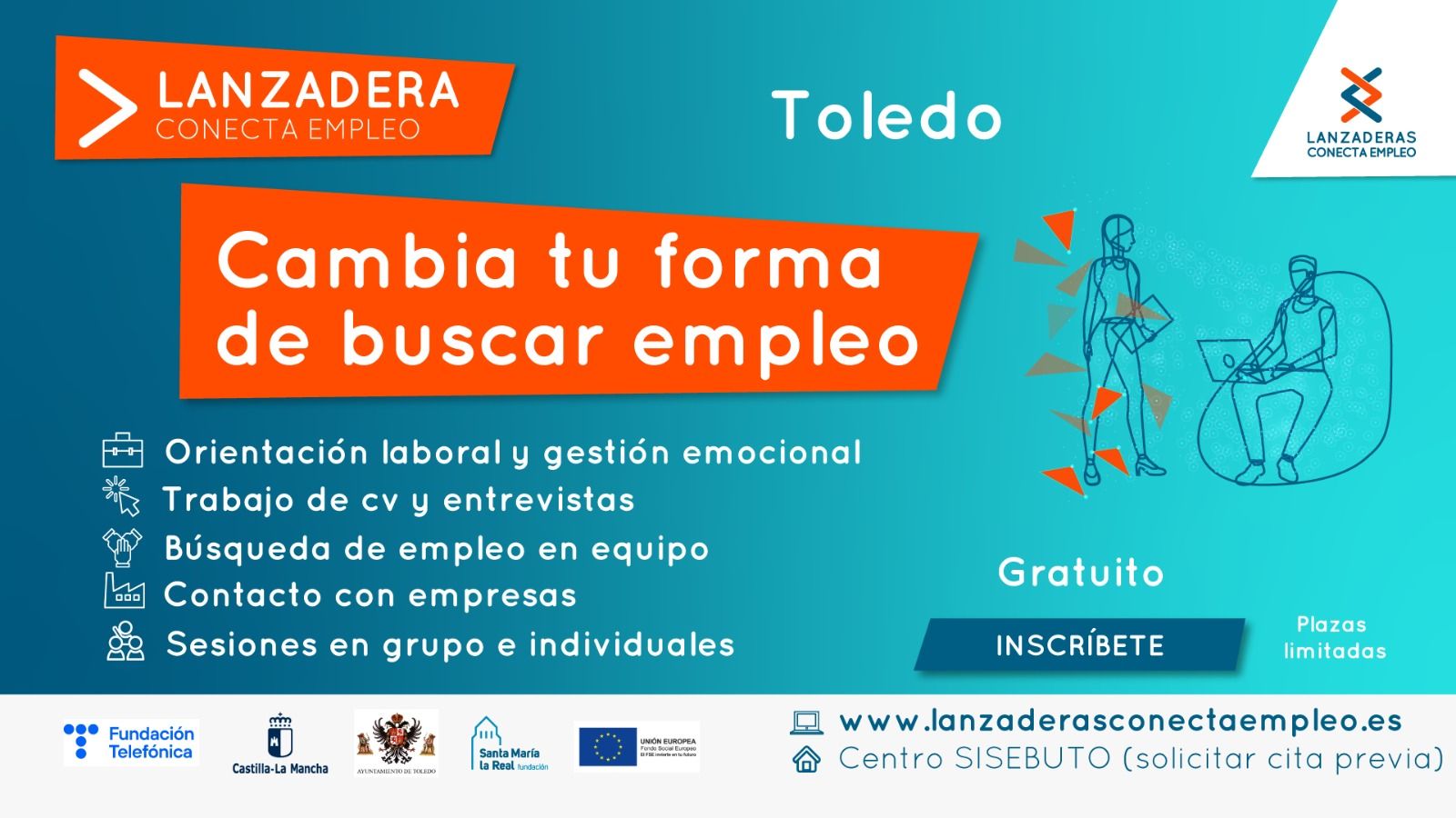 Últimos días para apuntarse a la Lanzadera Conecta Empleo de Toledo, cuyo plazo de inscripción finaliza el 28 de mayo