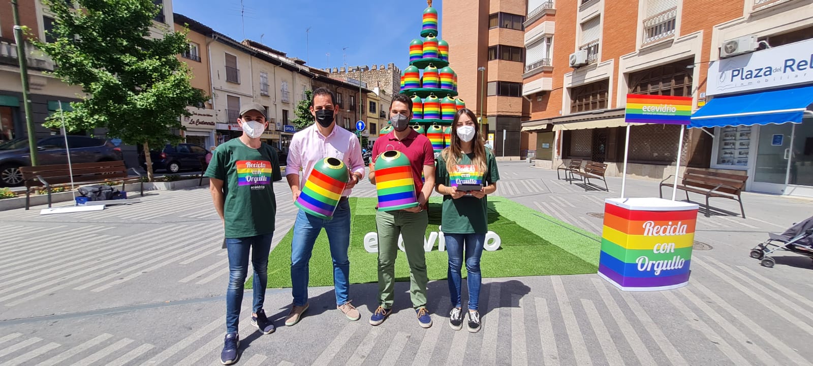 El Ayuntamiento se suma a la campaña #OrgulloDeReciclarVidrio de Ecovidrio que aúna valores sostenibles como el reciclaje y sociales como la igualdad