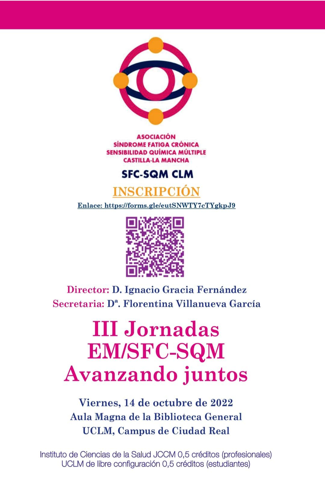 La Asociación EM/SFC-SQM de Castilla-La Mancha llevará a cabo la tercera jornada “Avanzando Juntos” el viernes 14 de octubre en Ciudad Real