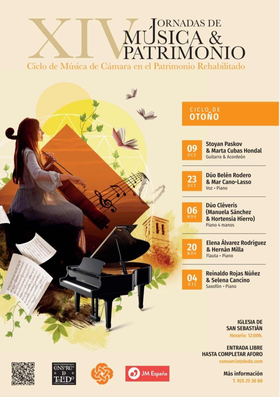 La música de cámara regresa este domingo a la iglesia de San Sebastián con un ciclo de cinco conciertos hasta diciembre