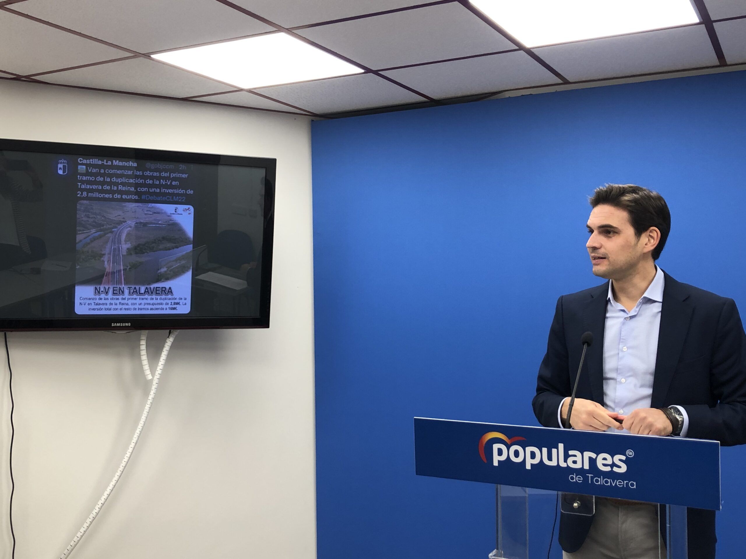 Serrano: “Casi 8 años después Page sólo ha podido ofrecer humo, anuncios y promesas incumplidas a Talavera”
