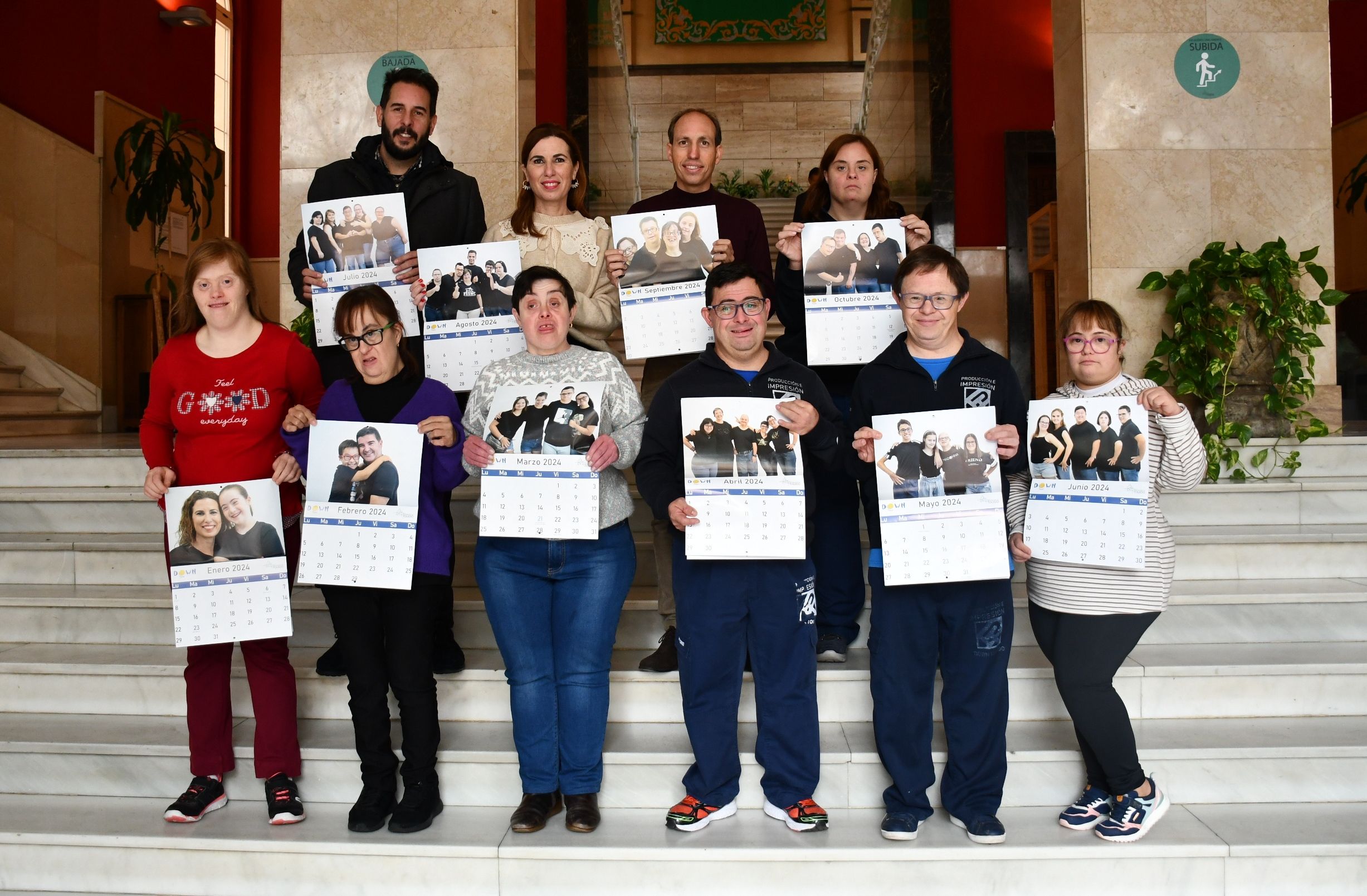 La Diputación colabora con la Asociación Down Toledo en la edición de 4.500 ejemplares de sus calendarios solidarios para 2024