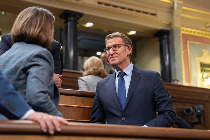 Feijóo ve el discurso de Armengol como una “provocación” que el PP no podía aplaudir