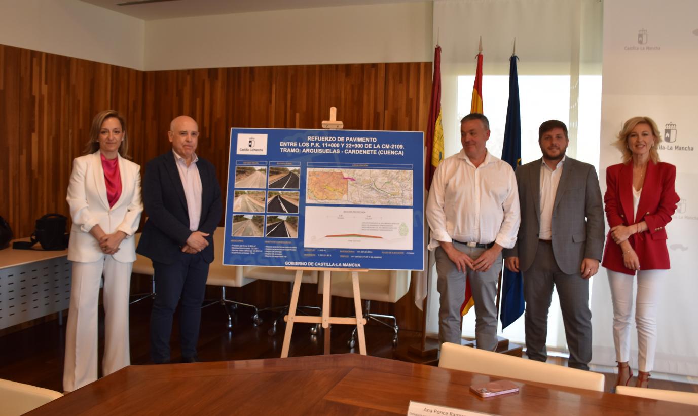 El Gobierno regional llevará a cabo la mejora de la carretera CM-2109 entre Arguisuelas y Cardenete con una inversión de 1,2 millones de euros