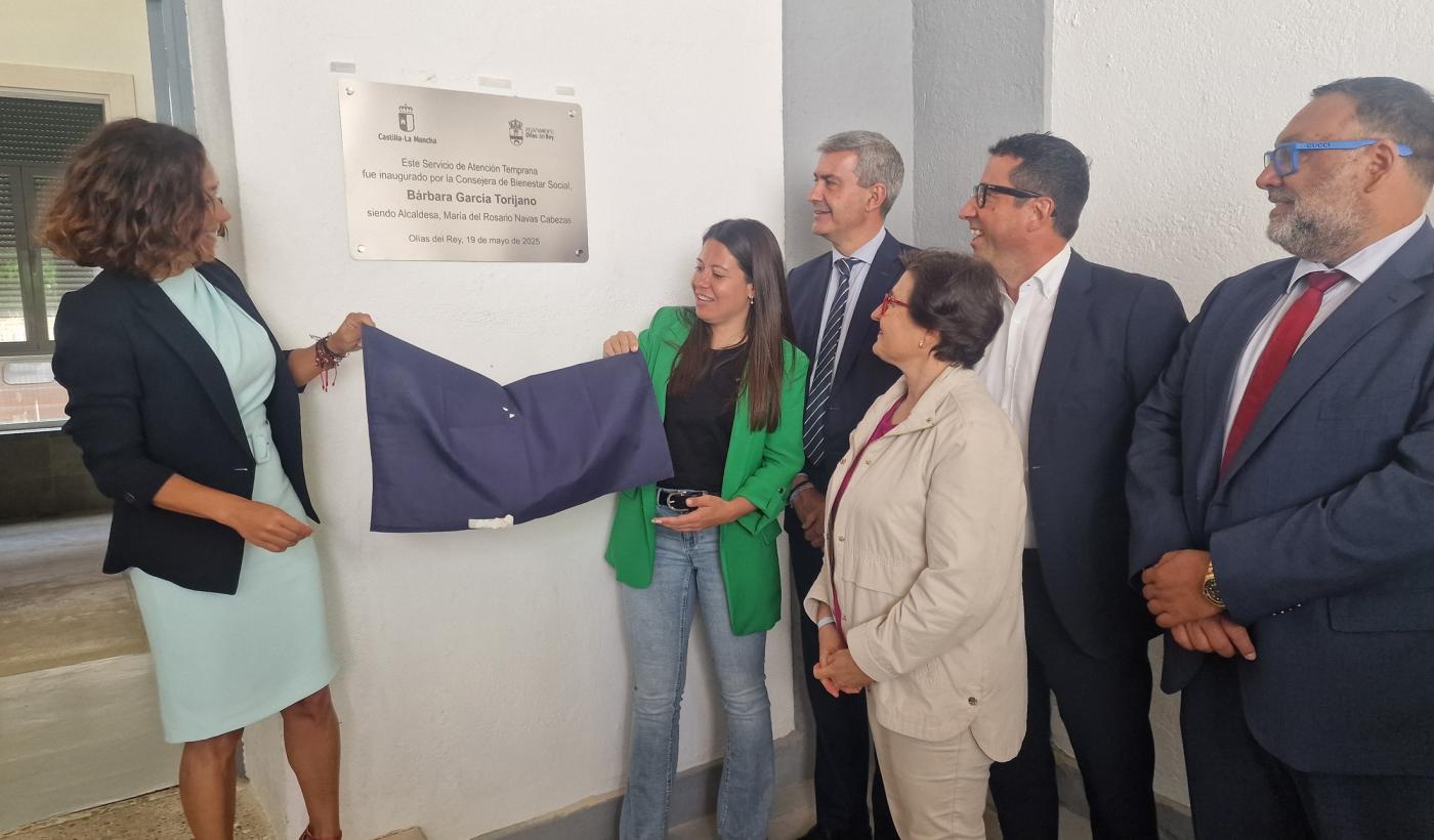 El Gobierno regional inaugura un nuevo centro de Atención Temprana en Olías del Rey para reforzar el desarrollo infantil en el entorno familiar