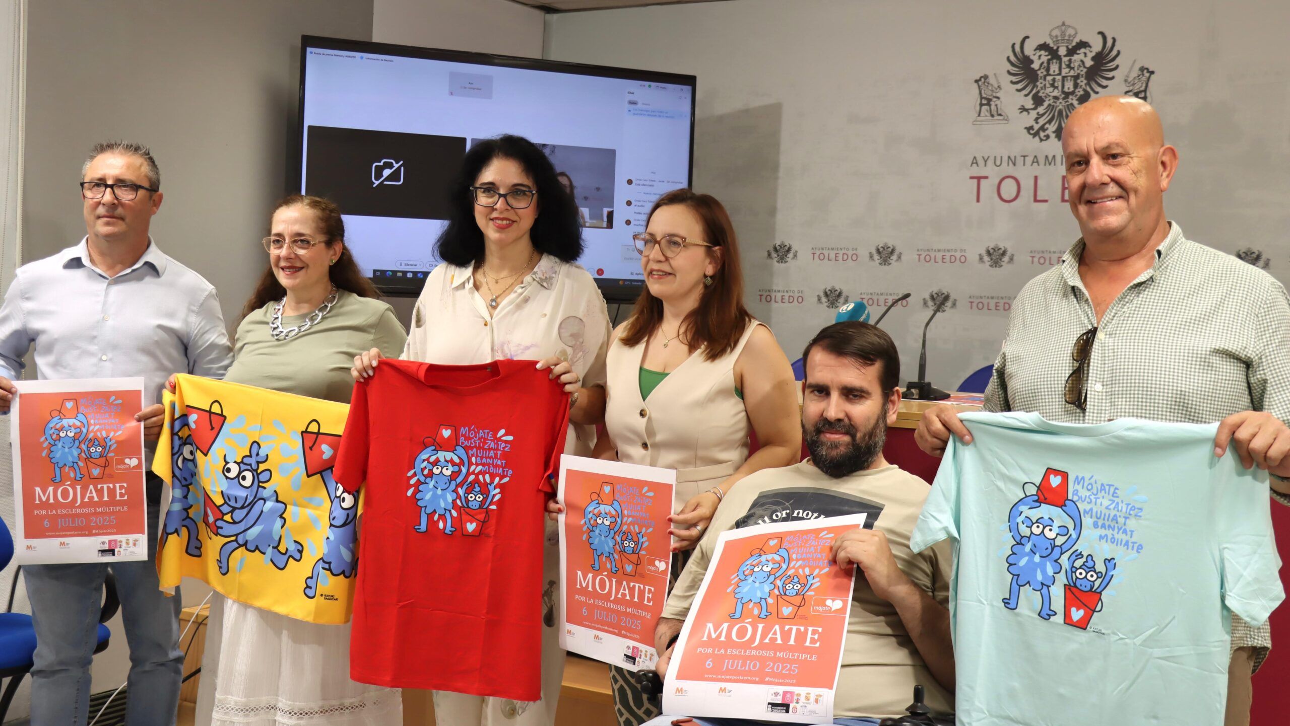 Toledo se suma a la campaña 'Mójate por la Esclerosis Múltiple' impulsada por ADEMTO que busca sensibilizar y recaudar fondos