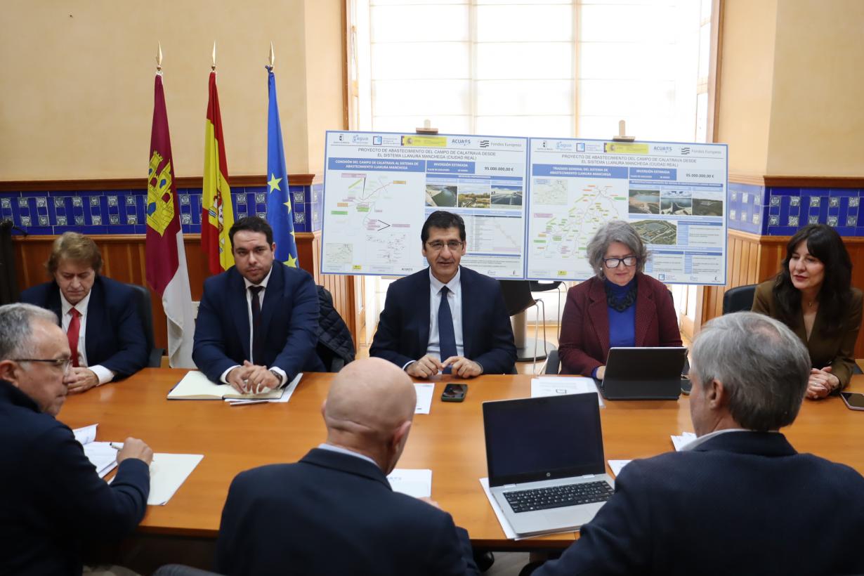 El Gobierno regional cumple con el abastecimiento de la Tubería de Llanura Manchega al Campo de Calatrava, Daimiel y Ciudad Real e inicia el seguimiento de las obras