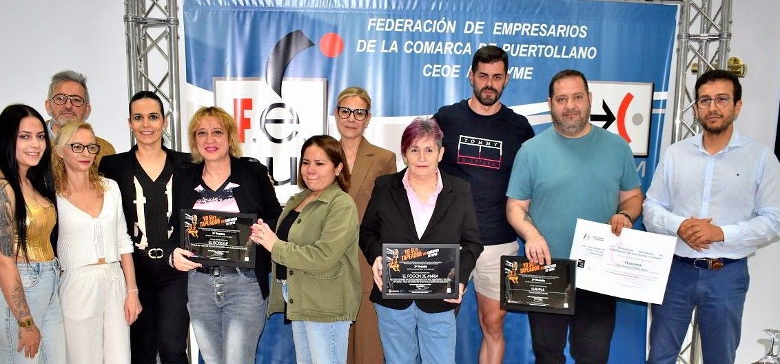 Ganadores de la octava edición del concurso de tapas de Puertollano “YO SOY TAPEADOR”