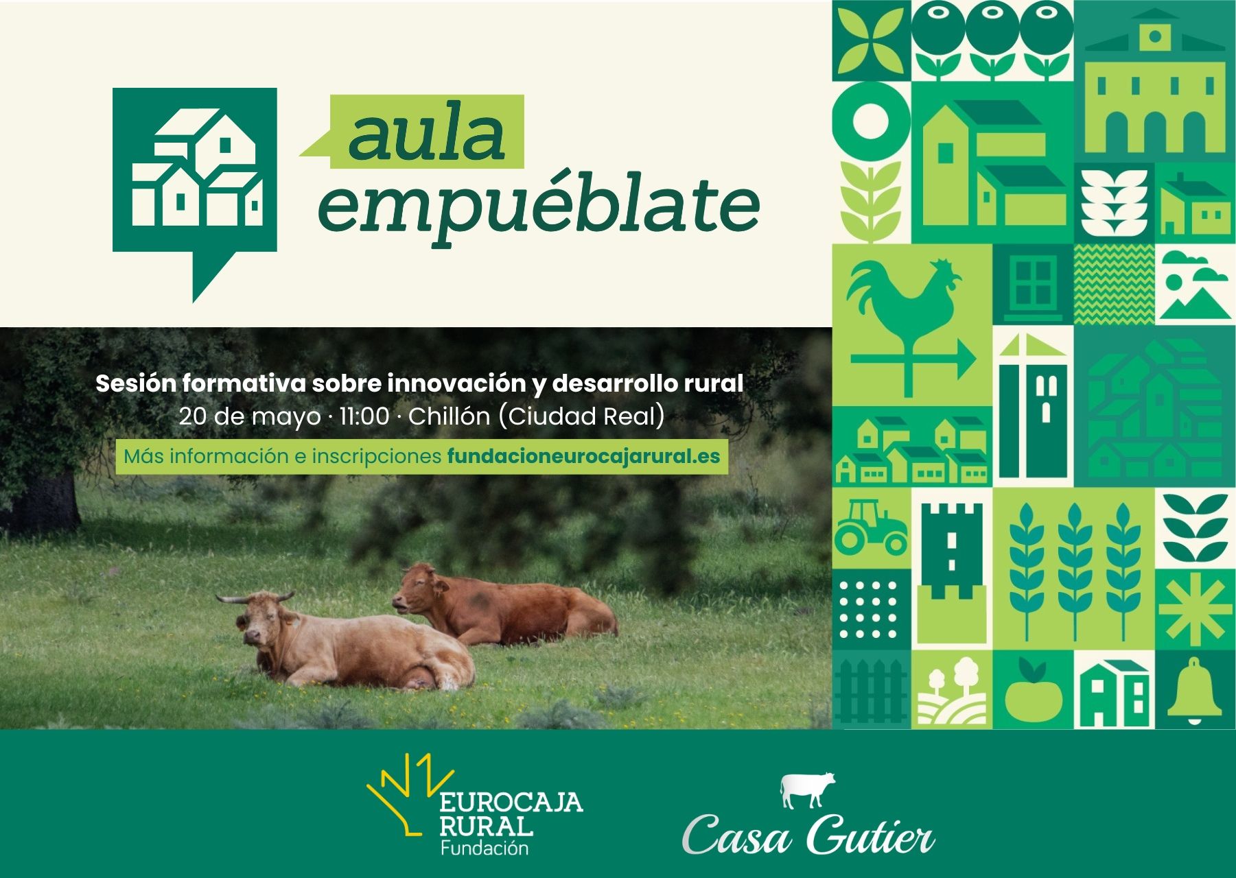 Fundación Eurocaja Rural promueve la formación en el medio rural con 'Aula Empuéblate'