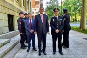 Sabrido felicita a Antonio López-Alcahut tras su nombramiento como nuevo comisario  jefe provincial de Albacete