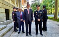 Sabrido felicita a Antonio López-Alcahut tras su nombramiento como nuevo comisario  jefe provincial de Albacete